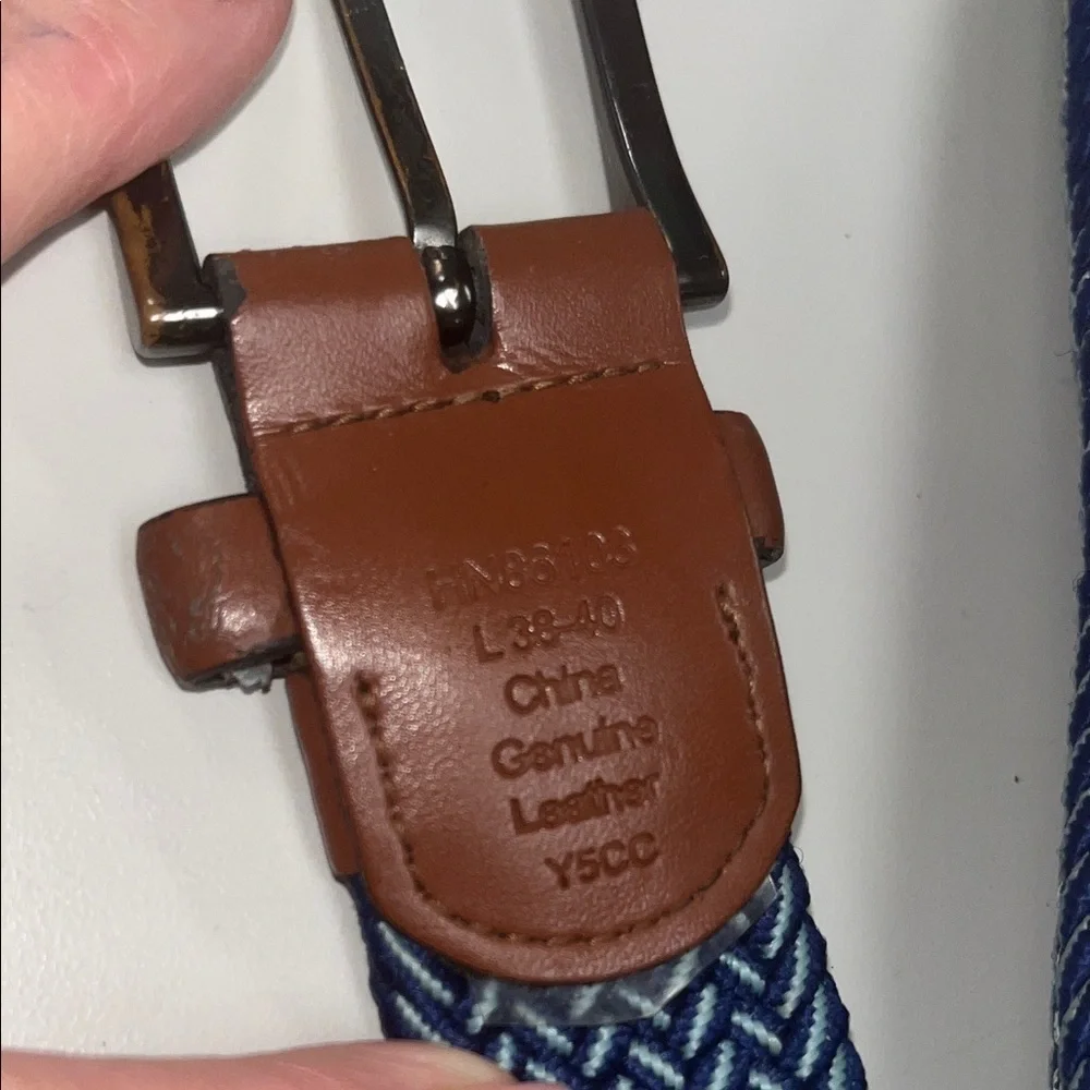 Original Penguin Navy & Blue with stretch Men's Belt size L